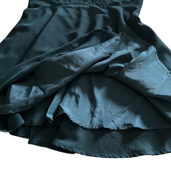 Forever 21  Dark Teal Special Occasion Dress Juniors Size Small Lace Long Sleeve - Picture 10 of 11